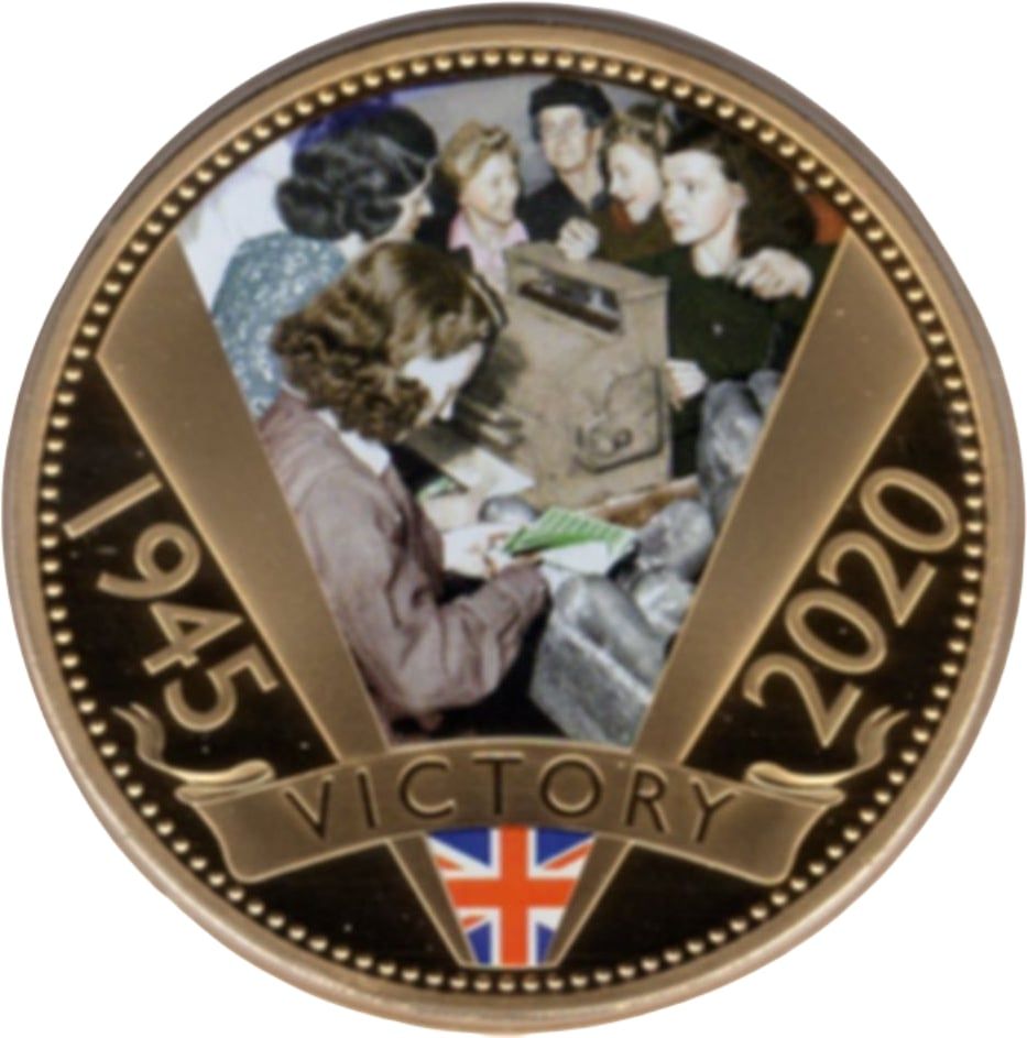 Guernsey 50 Pence - Elizabeth II 75th Anniversary of VE Day