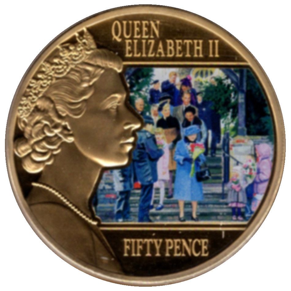 Jersey 50 Pence - Elizabeth II Christmas at Sandringham