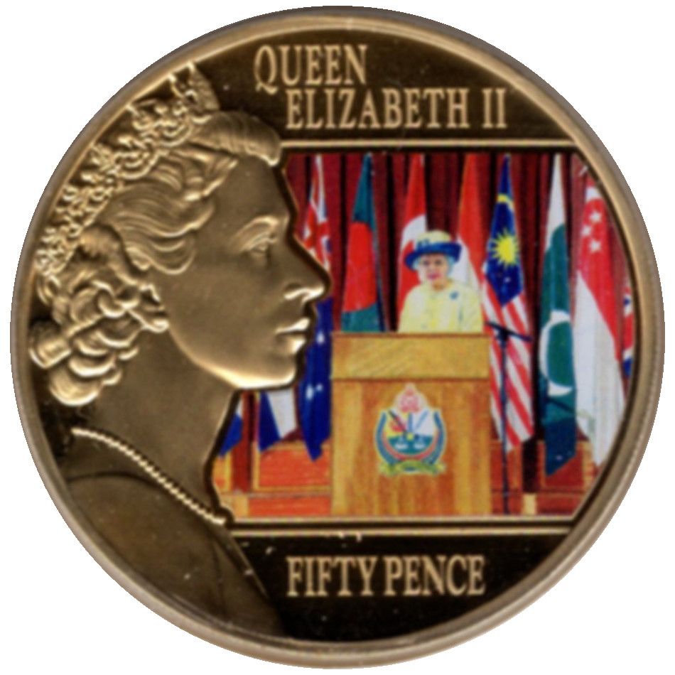 Jersey 50 Pence - Elizabeth II Commonwealth Day