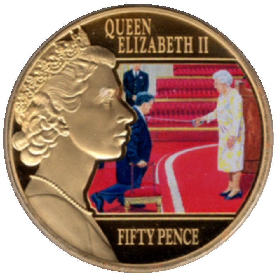 Jersey 50 Pence - Elizabeth II Investitures