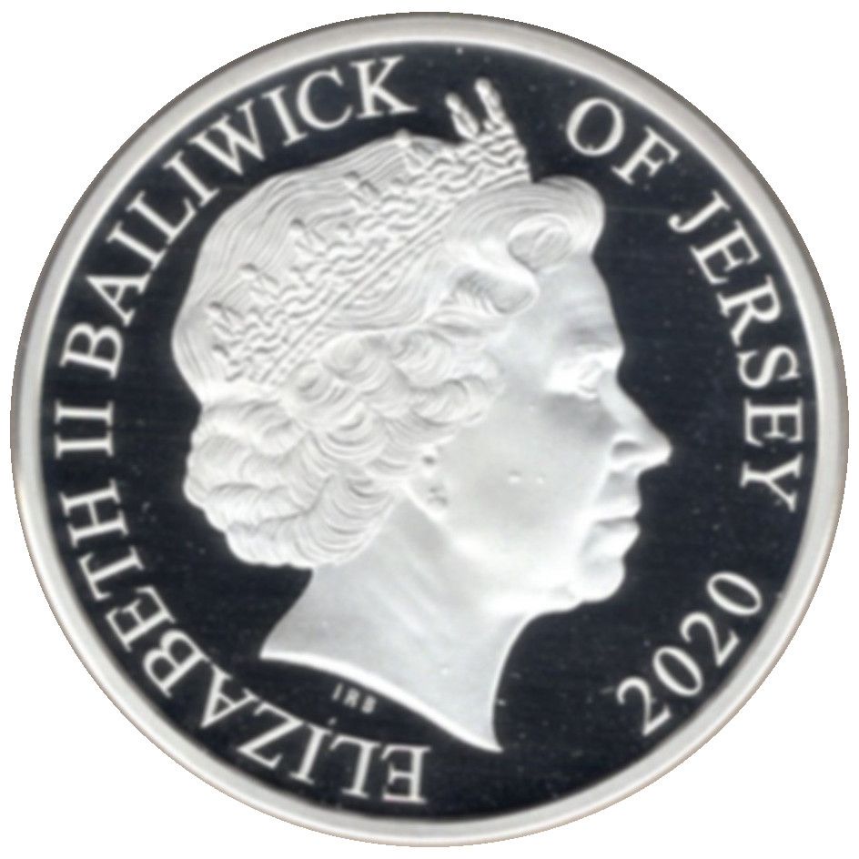 Jersey 5 Pounds - Elizabeth II Battle of Britain obverse