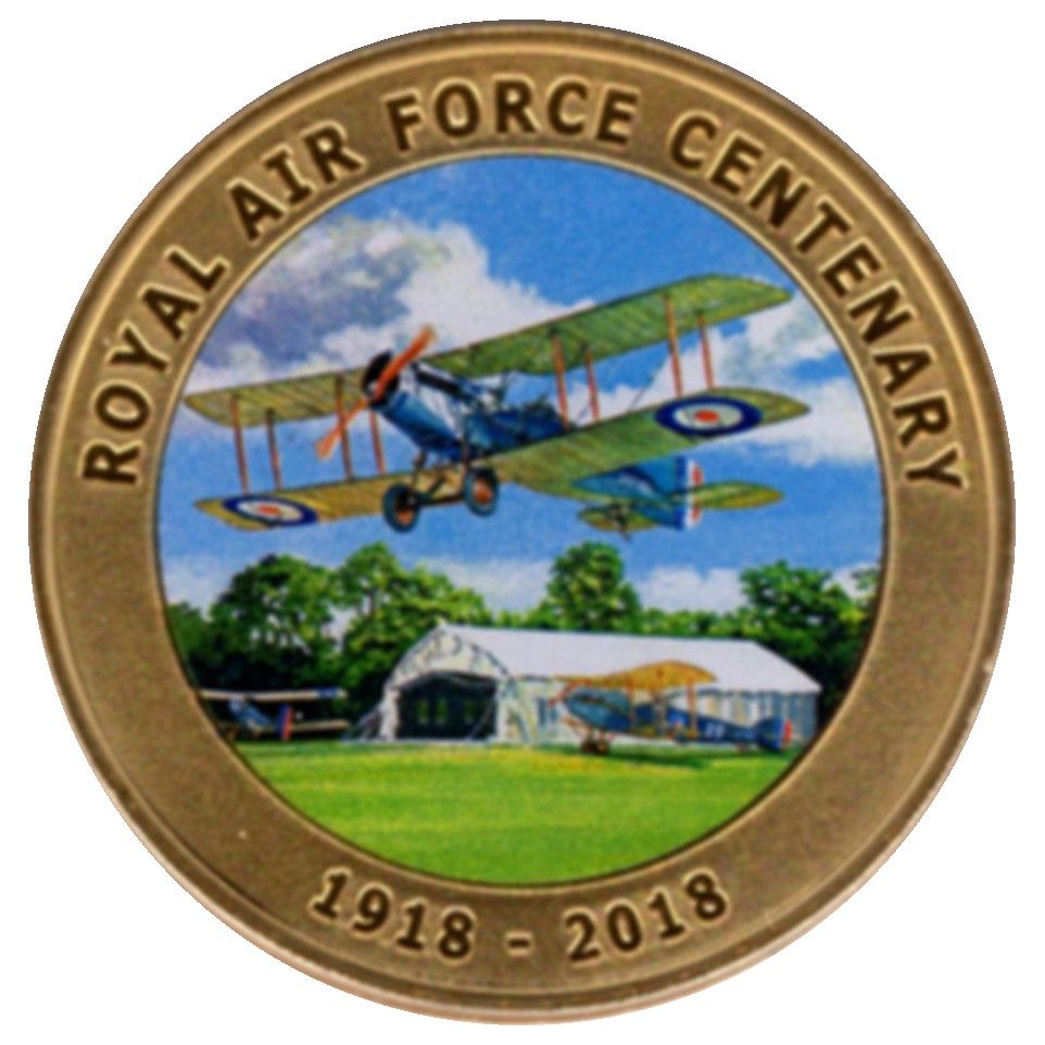 Jersey 50 Pence - Elizabeth II Royal Air Force Centenary - Bristol Fighter