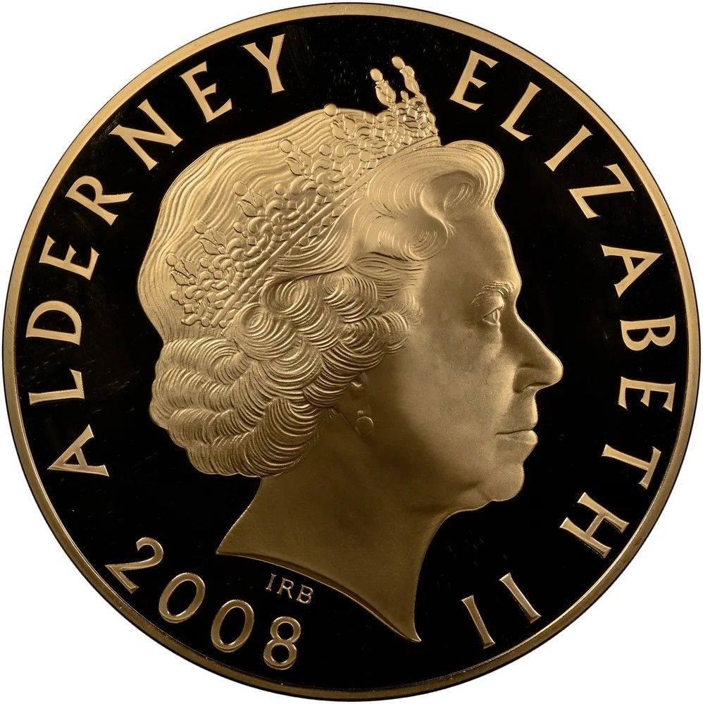 Alderney 1000 Pounds - Elizabeth II Concorde obverse