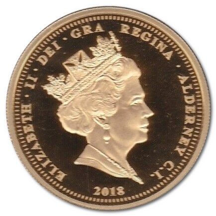 Alderney 2 Sovereigns - Elizabeth II 65th Ann. Coronation obverse