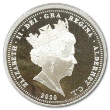 Alderney 25 Pounds - Elizabeth II Dunkirk Evacuation obverse