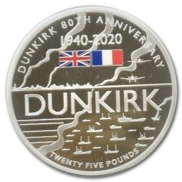 Alderney 25 Pounds - Elizabeth II Dunkirk Evacuation