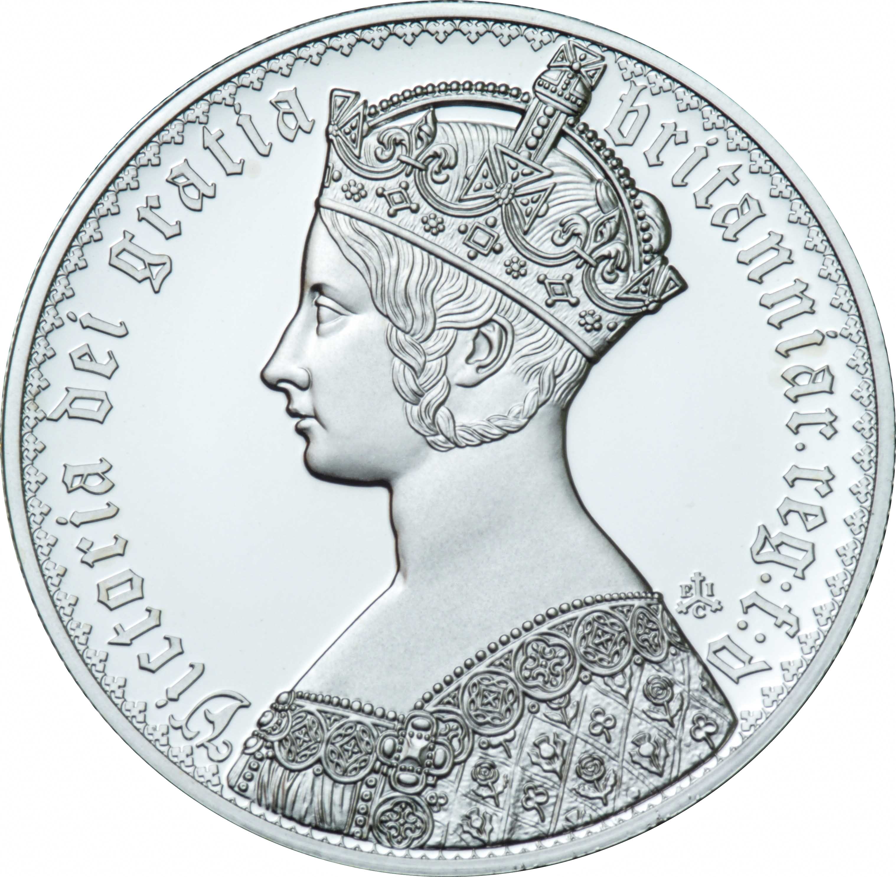 Saint Helena 1 Pound - Elizabeth II Gothic Victoria Crown reverse