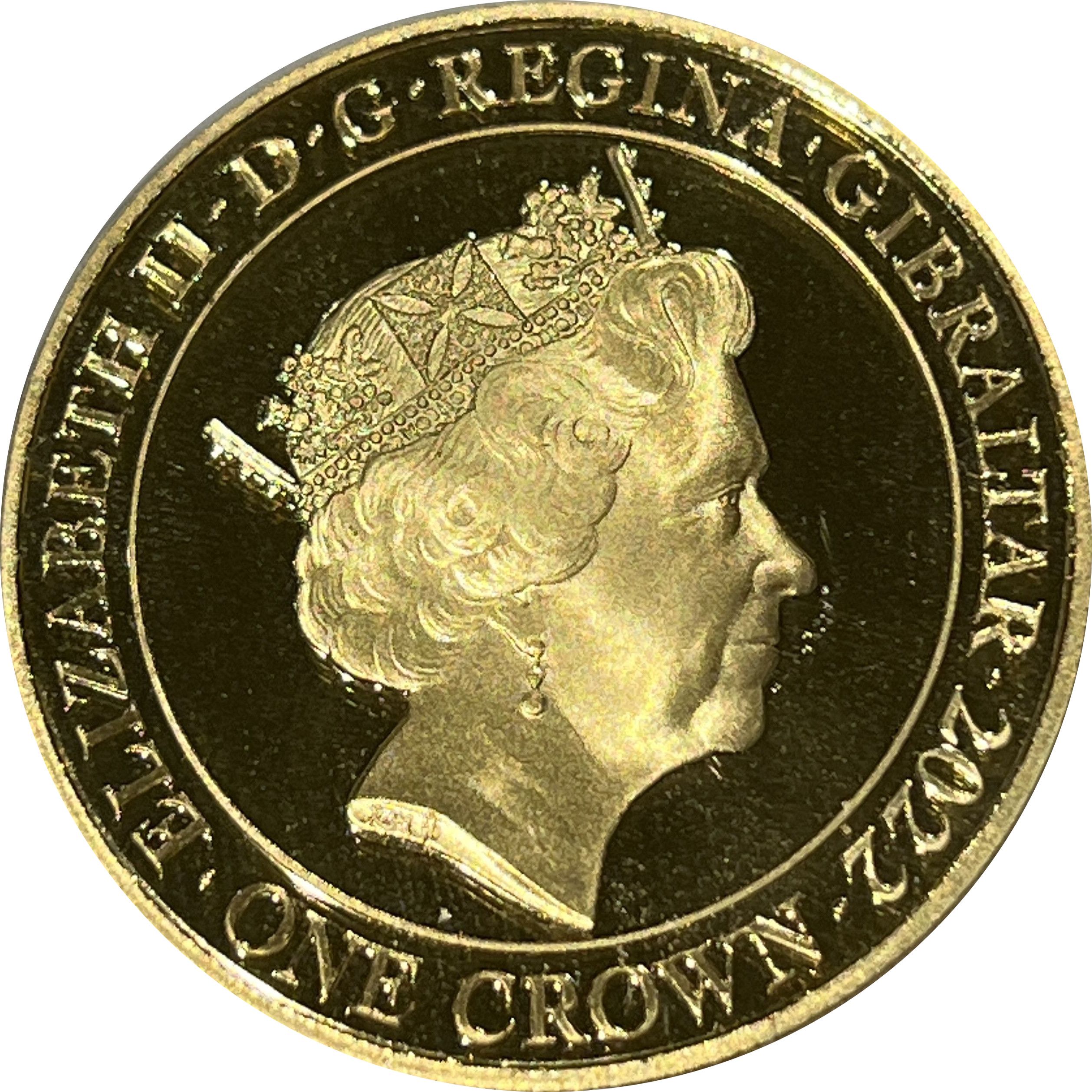 Gibraltar 1 Crown - Elizabeth II Platinum Jubilee - A Constant obverse