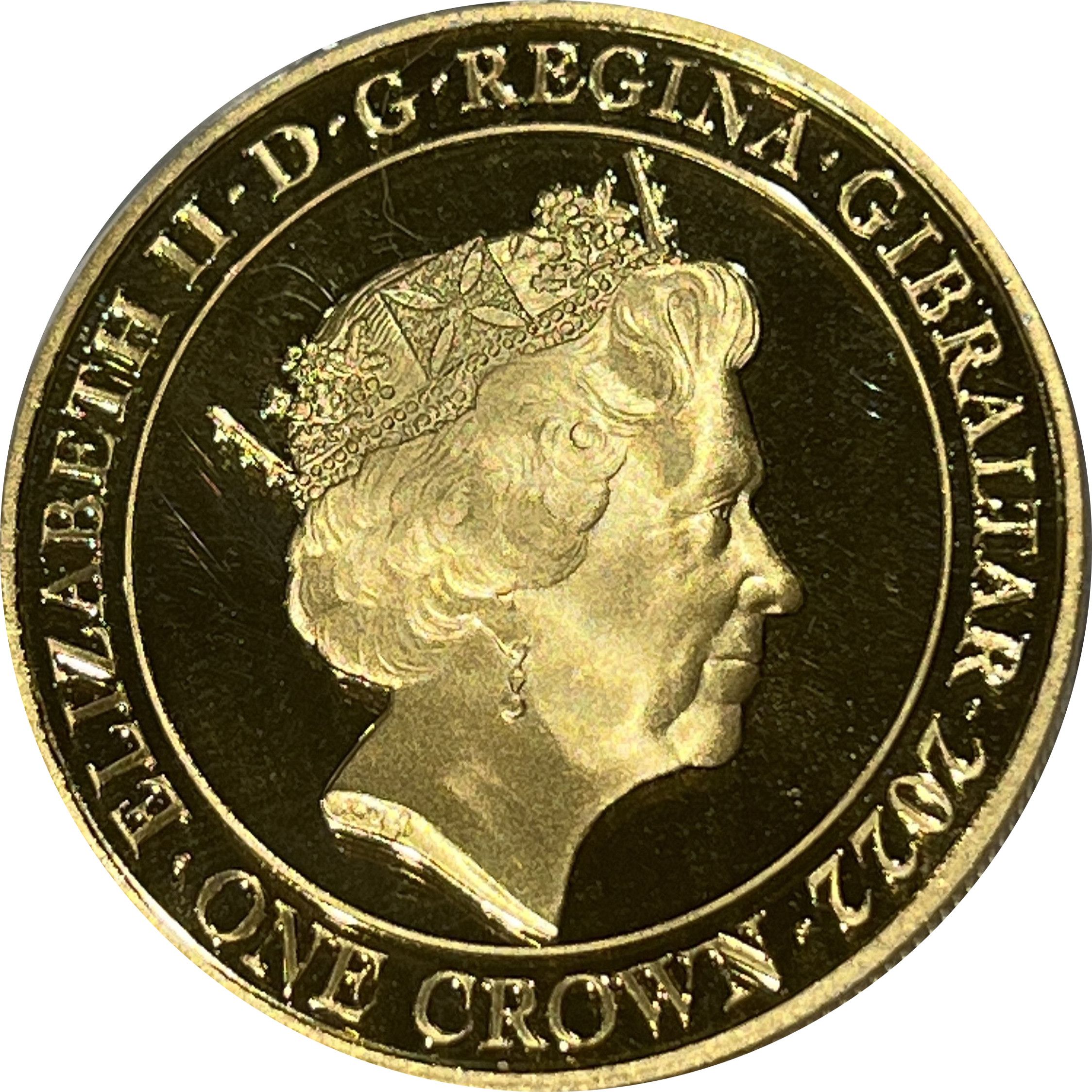 Gibraltar 1 crown - Elizabeth II Platinum Jubilee - A Destiny