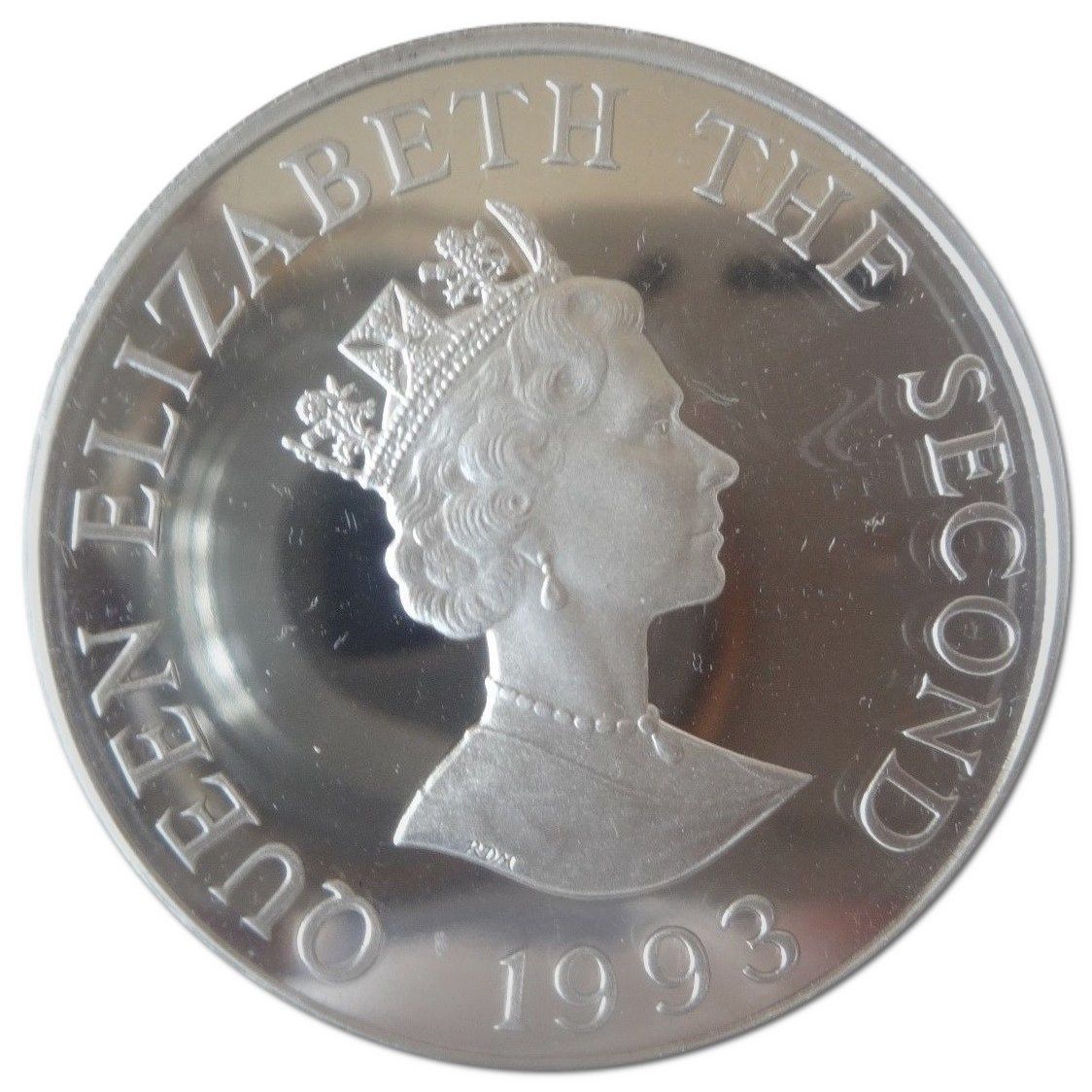 Alderney 2 Pounds - Elizabeth II Coronation Jubilee; Silver Piedfort obverse