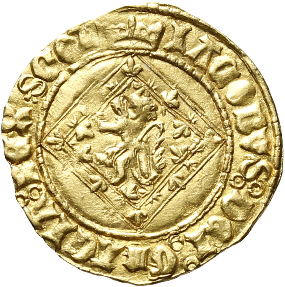 Scotland 1 Demy - James II 1st Coinage, Type IVa obverse