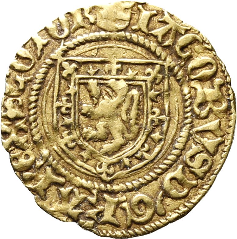 Scotland ½ Lion - James II 2nd Coinage, Type II obverse