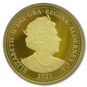 Alderney 20 Pounds - Elizabeth II 95th Birthday obverse