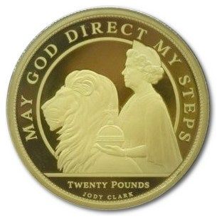 Alderney 20 Pounds - Elizabeth II 95th Birthday reverse