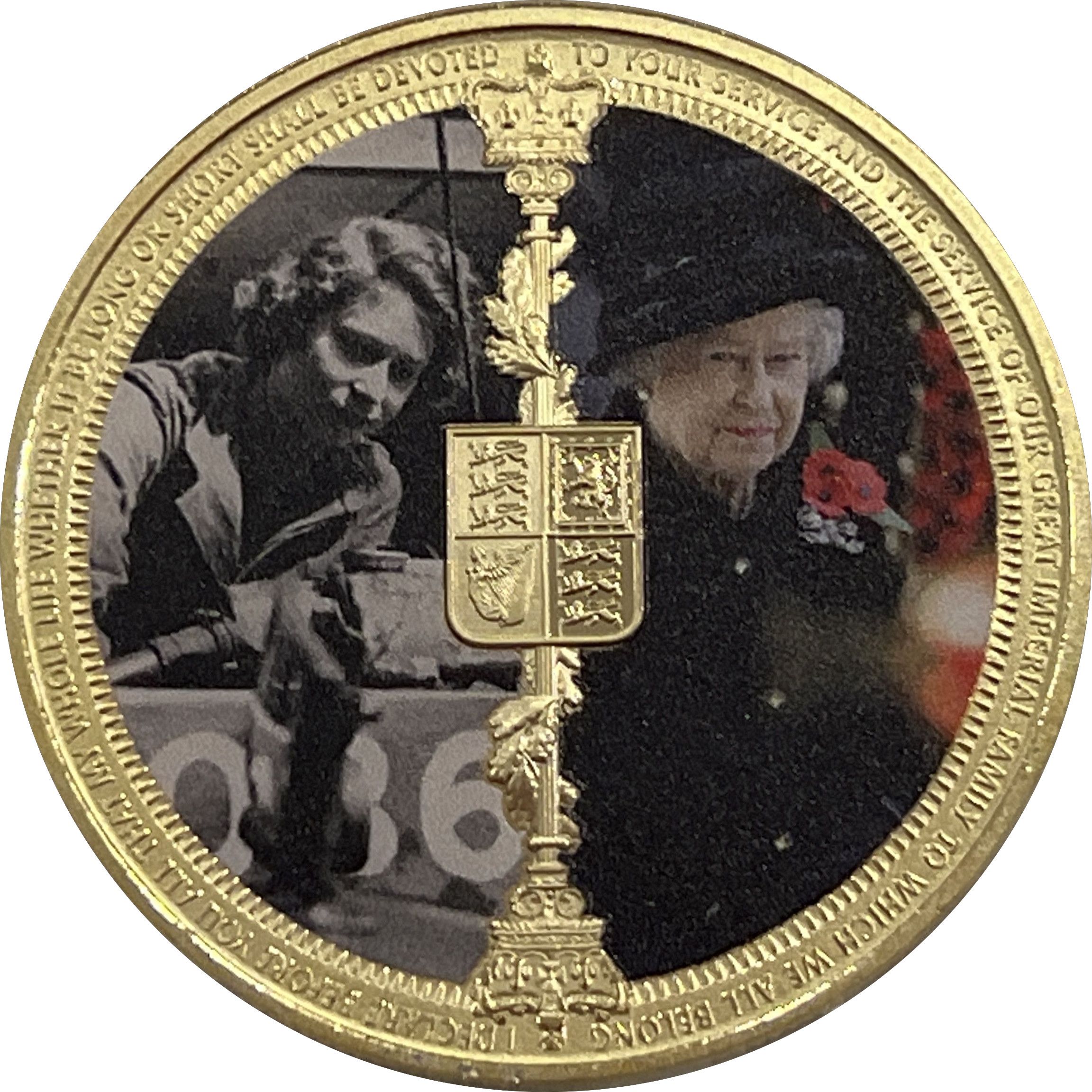 Gibraltar 1 crown - Elizabeth II Platinum Jubilee - A lifetime of Service