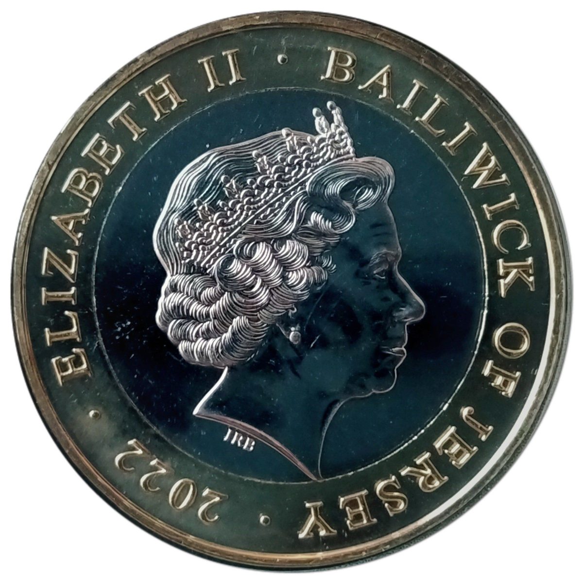 Jersey 2 Pounds - Elizabeth II Robert Stevenson - Bell Rock obverse