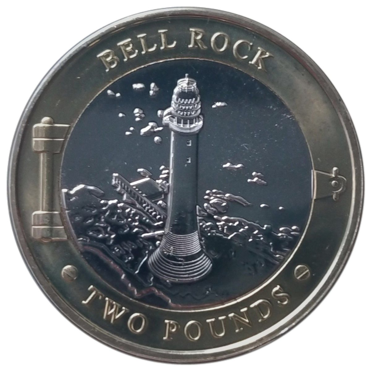 Jersey 2 Pounds - Elizabeth II Robert Stevenson - Bell Rock reverse