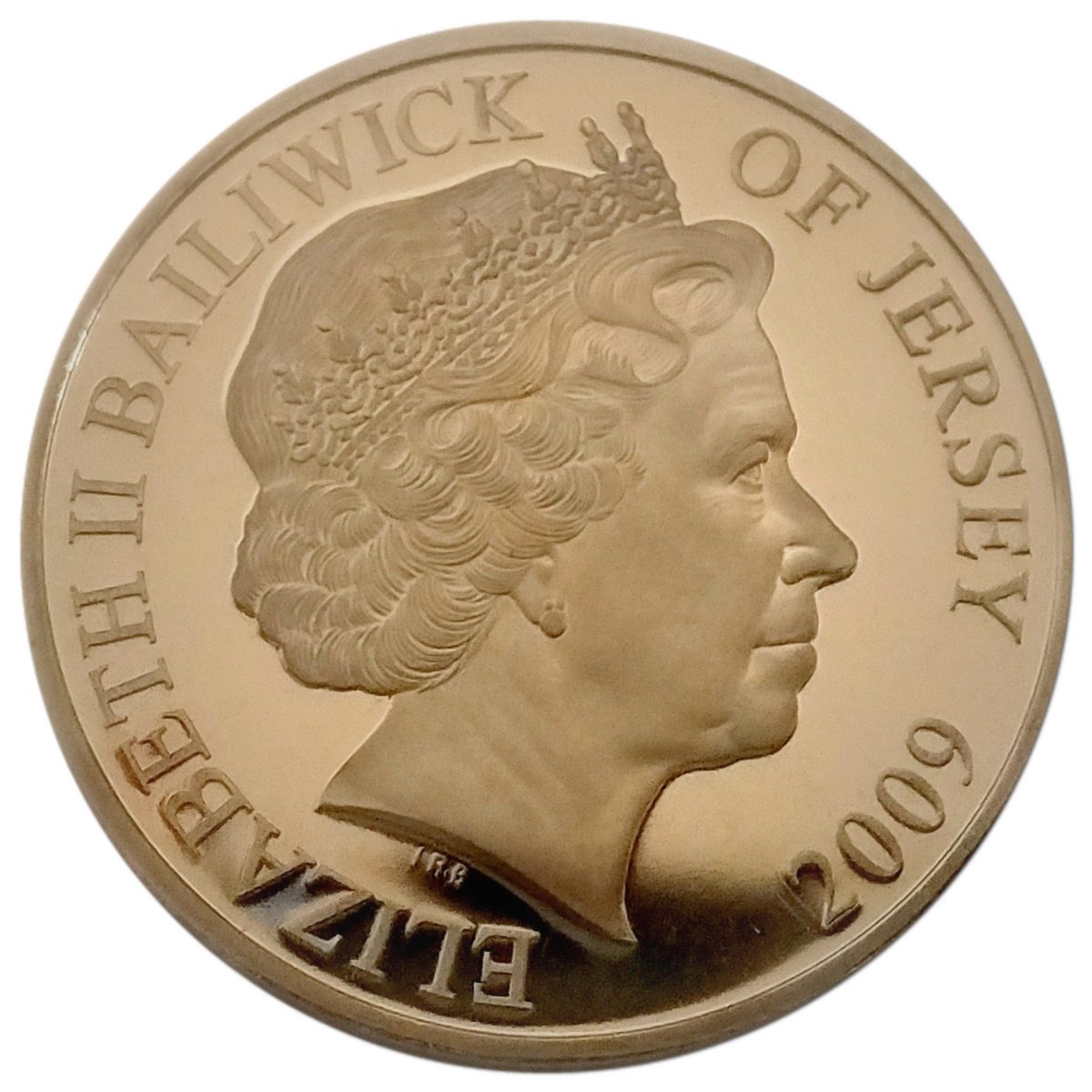 Jersey 5 Pounds - Elizabeth II Battle of the Agincourt 1415 obverse