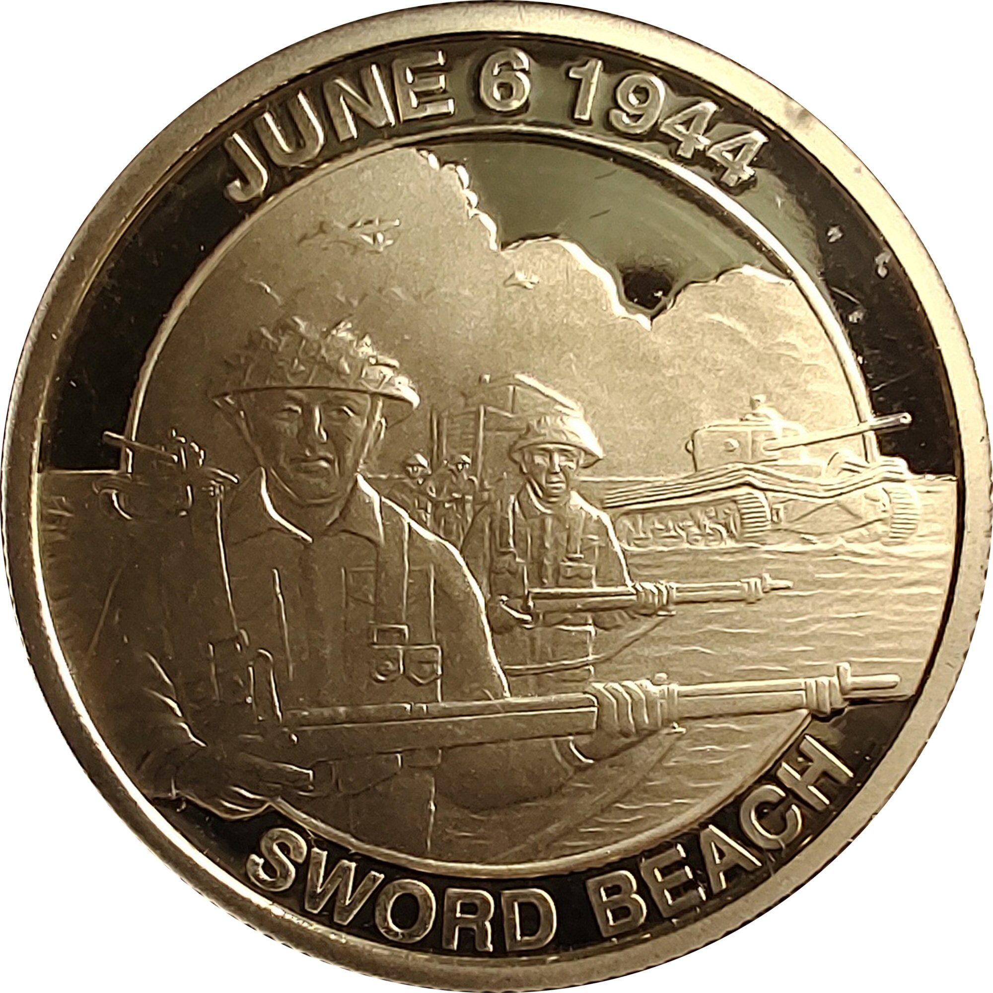 Gibraltar 2 Crowns - Elizabeth II Sword Beach