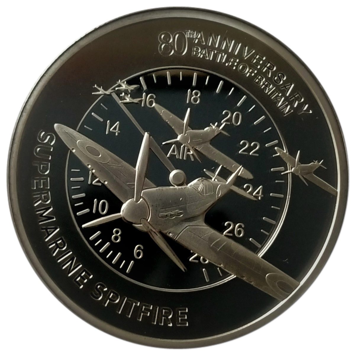 Alderney 50 Pence - Elizabeth II Battle of Britain - Supermarine Spitfire