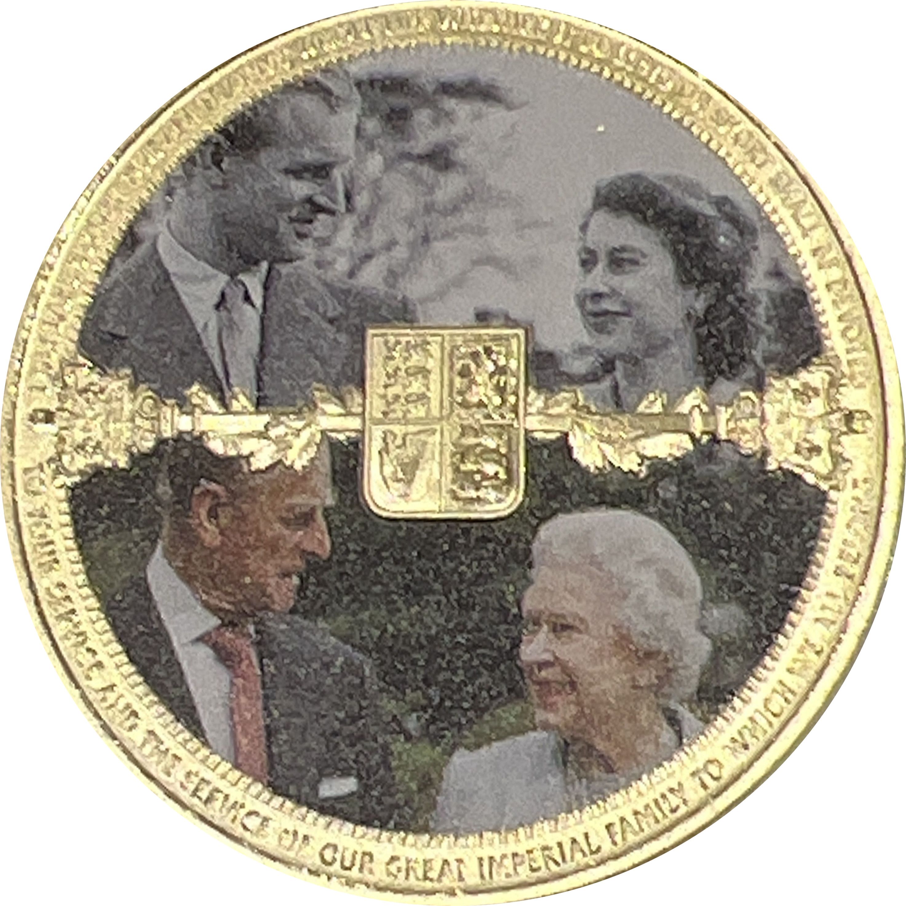Gibraltar 1 crown - Elizabeth II Platinum Jubilee - A Consort