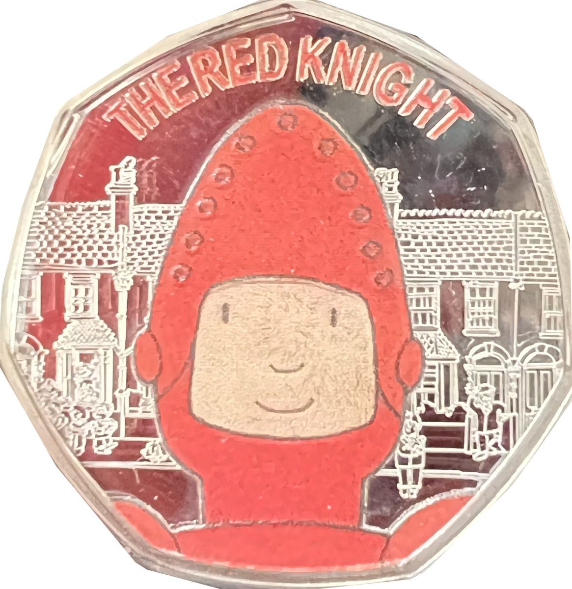 Guernsey 50 Pence - Elizabeth II The Red Knight reverse