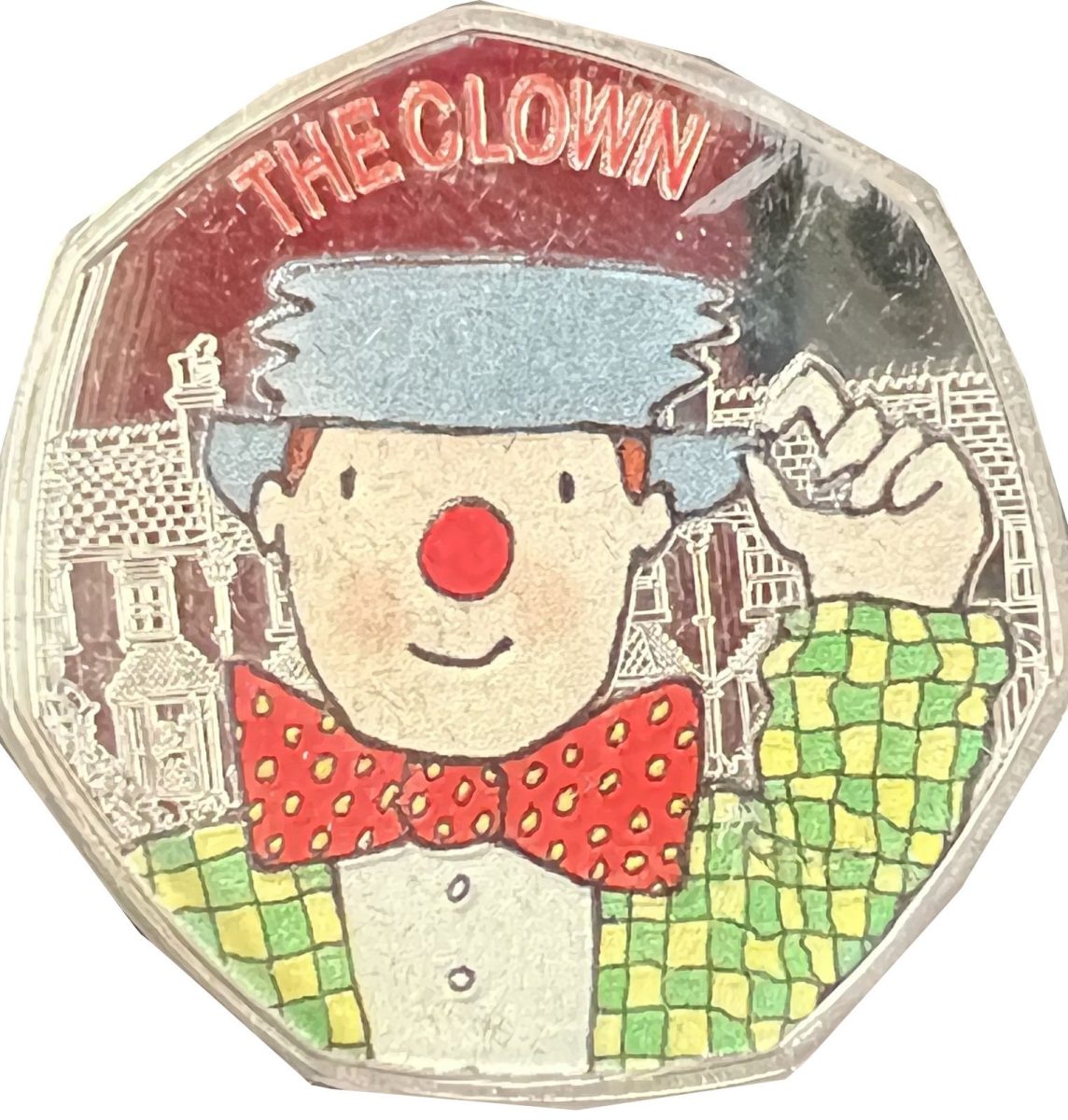 Guernsey 50 Pence - Elizabeth II The Clown reverse