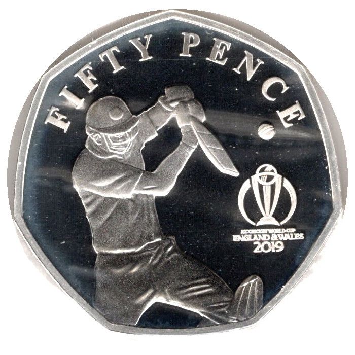 Isle of Man 50 Pence - Elizabeth II Cover Drive; Silver Proof