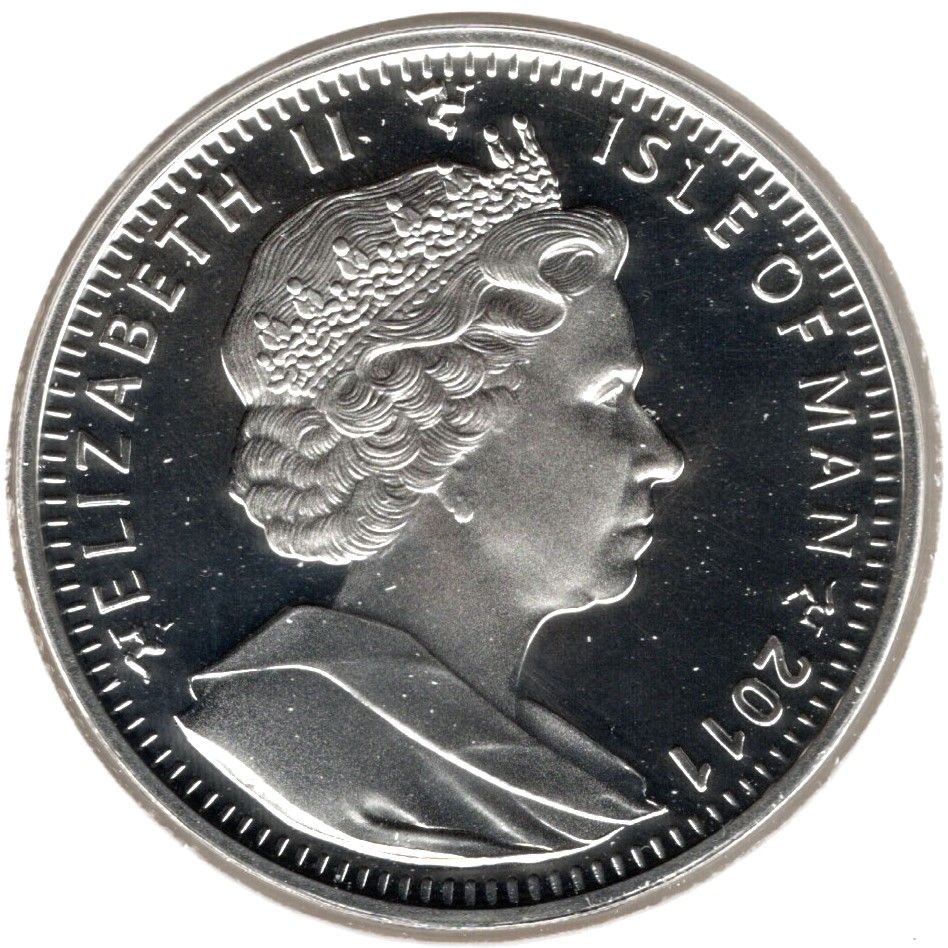 Isle of Man 1 Crown - Elizabeth II London Olympics 2012 - Boxing; Silver Proof obverse