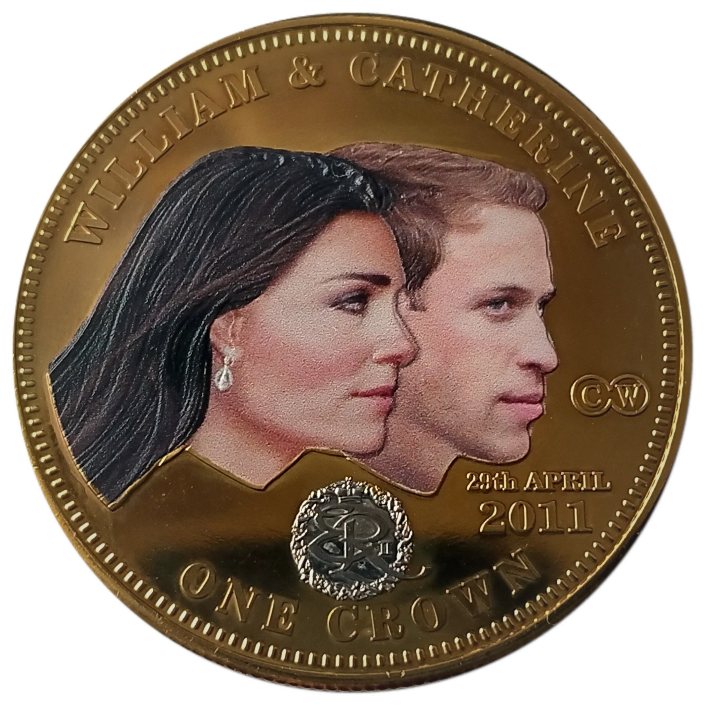 Tristan da Cunha 1 Crown - Elizabeth II William and Catherine, the engagement portrait reverse