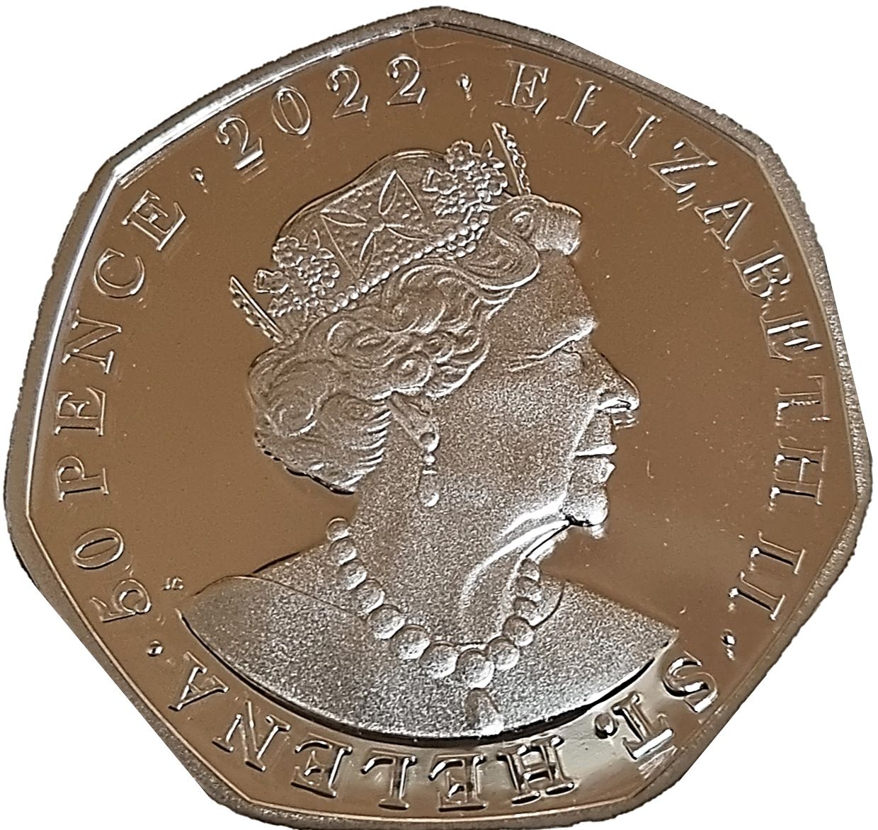 Saint Helena 50 Pence - Elizabeth II Aesop's Fables obverse