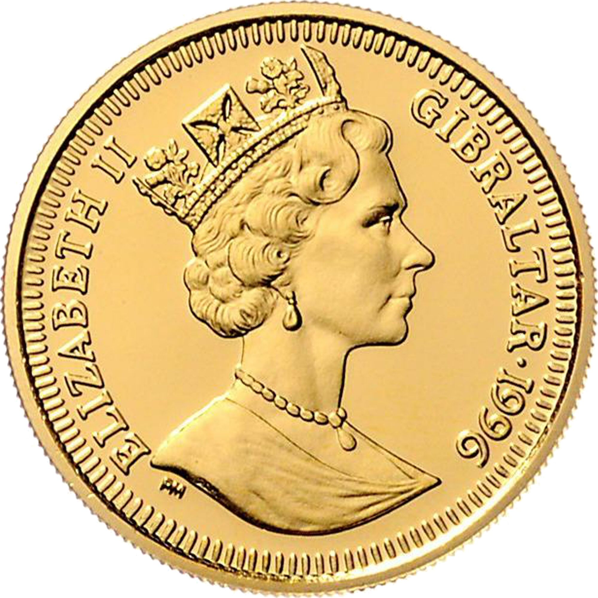 Gibraltar 70 ECUs - Elizabeth II HMS Victory obverse