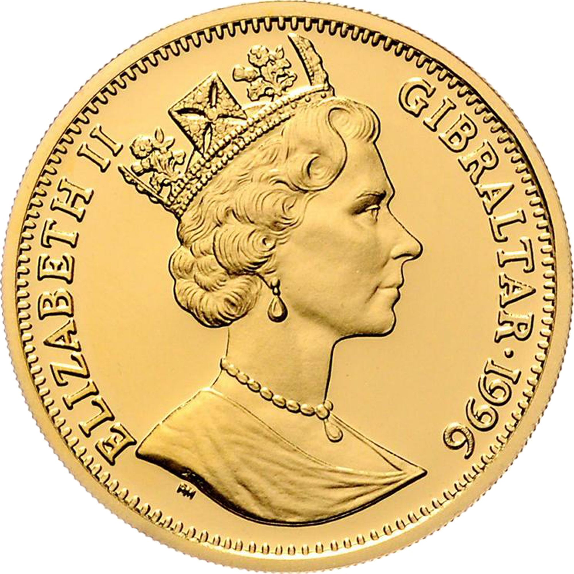Gibraltar 140 ECUs - Elizabeth II Viking Longship obverse