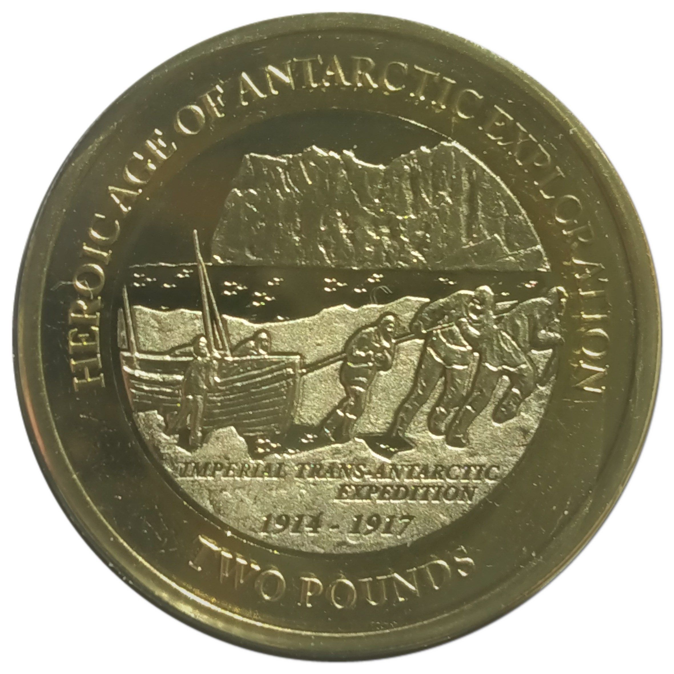 South Georgia and the South Sandwich Islands 2 Pounds - Elizabeth II Imperial Trans-Antarctic expedition