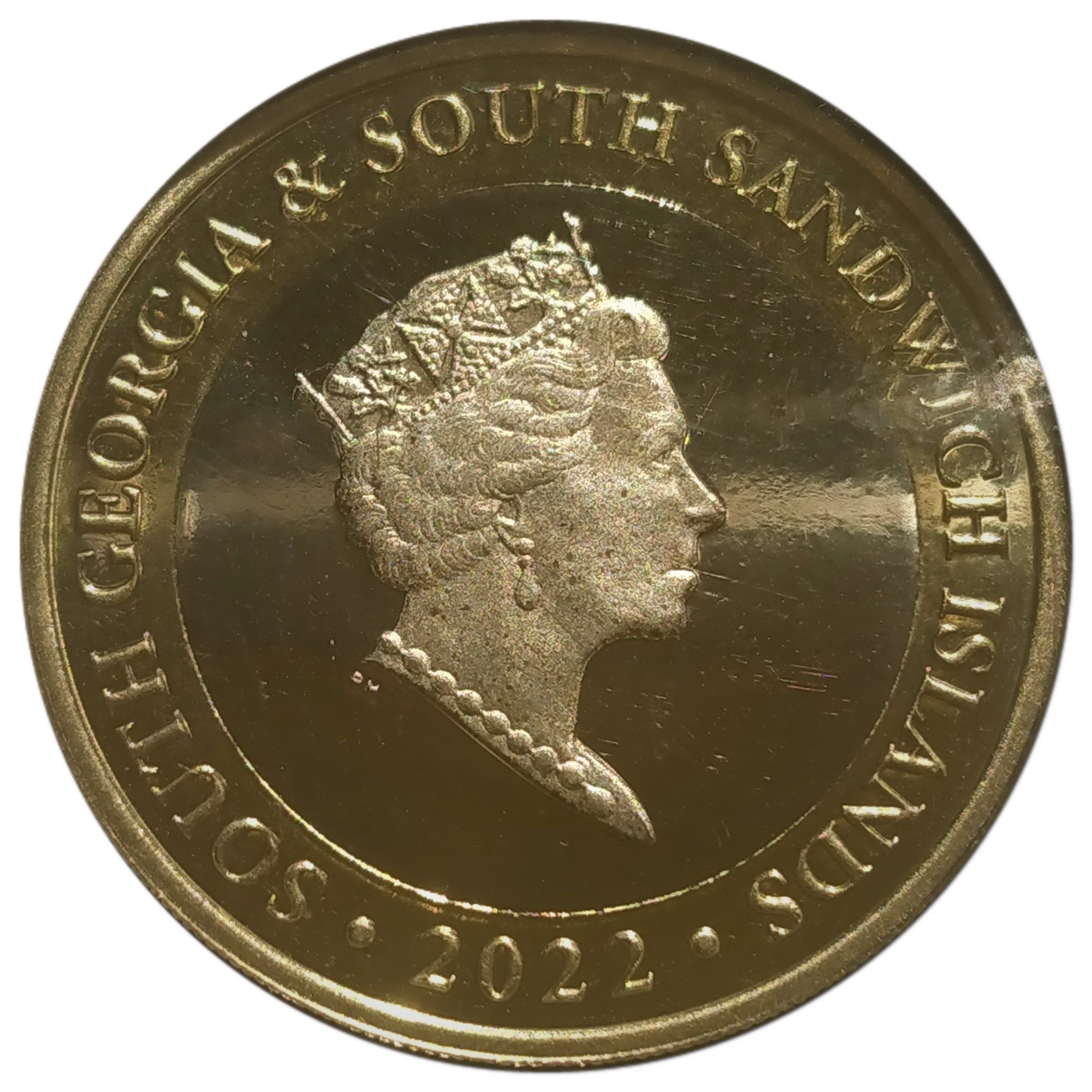 South Georgia and the South Sandwich Islands 2 Pounds - Elizabeth II Swedish Antarctic expedition obverse