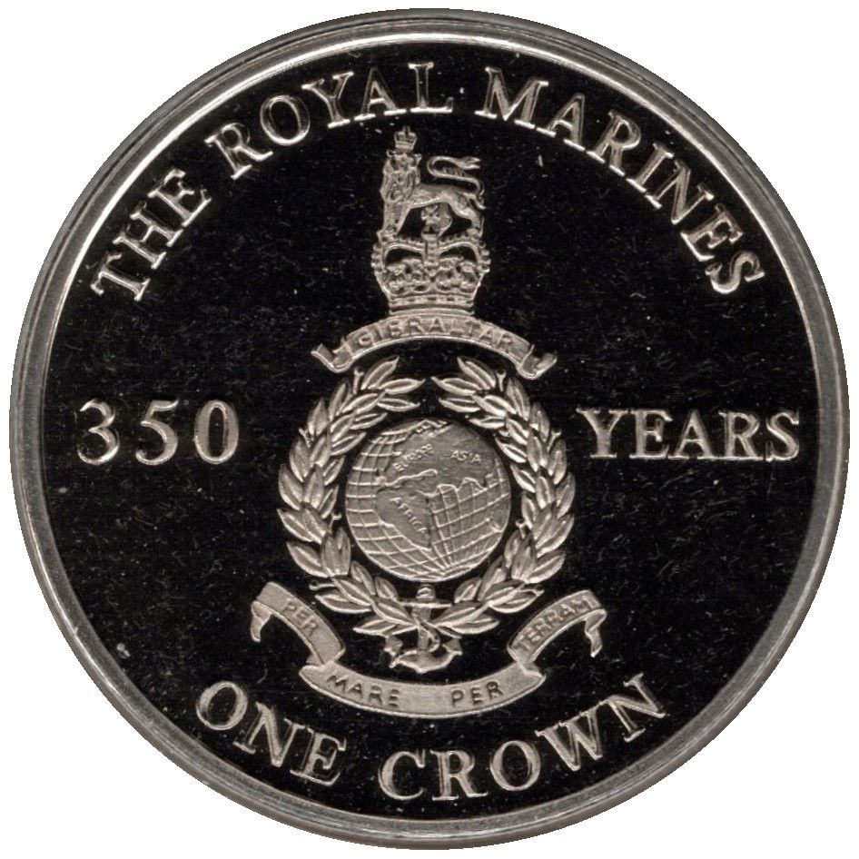 Gibraltar 1 Crown - Elizabeth II Royal Marines
