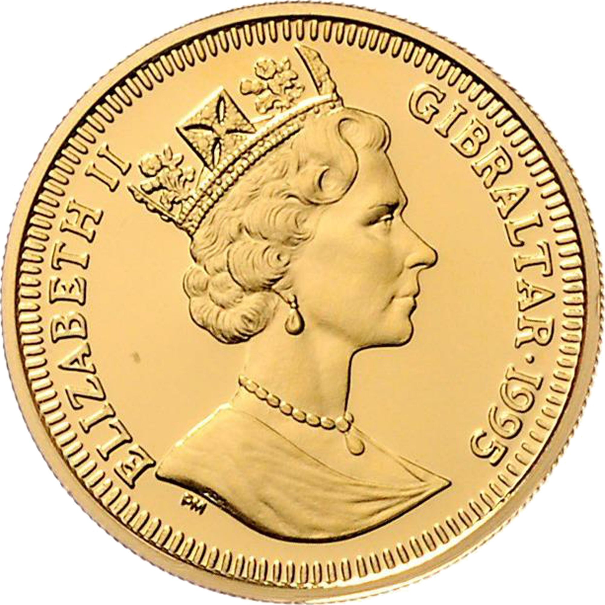 Gibraltar 70 ECUs - Elizabeth II Richard the Lionheart obverse