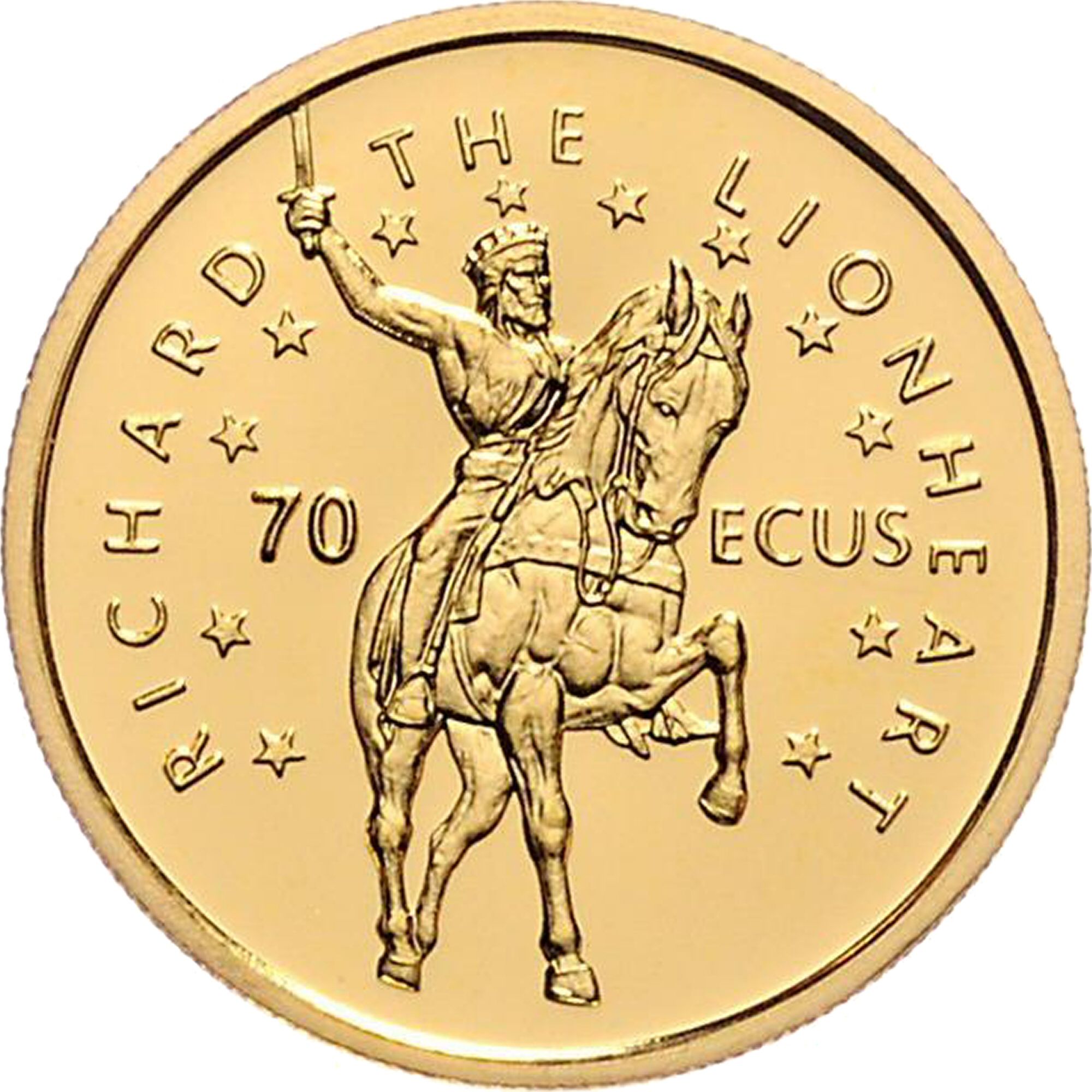 Gibraltar 70 ECUs - Elizabeth II Richard the Lionheart