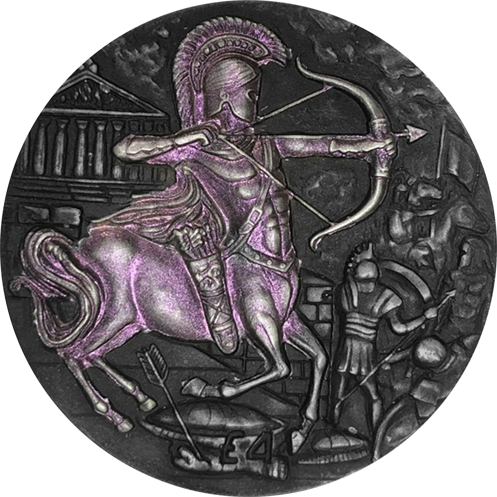 British Indian Ocean Territory 4 Pounds - Elizabeth II The Centaur; Coloured