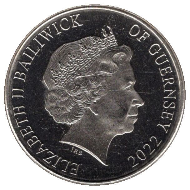 Guernsey 10 Pence - Elizabeth II New Forest Pony; Colourised obverse