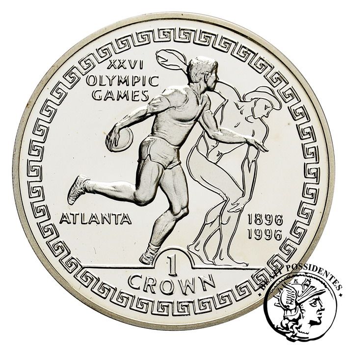 Gibraltar 1 Crown - Elizabeth II Discus Thrower