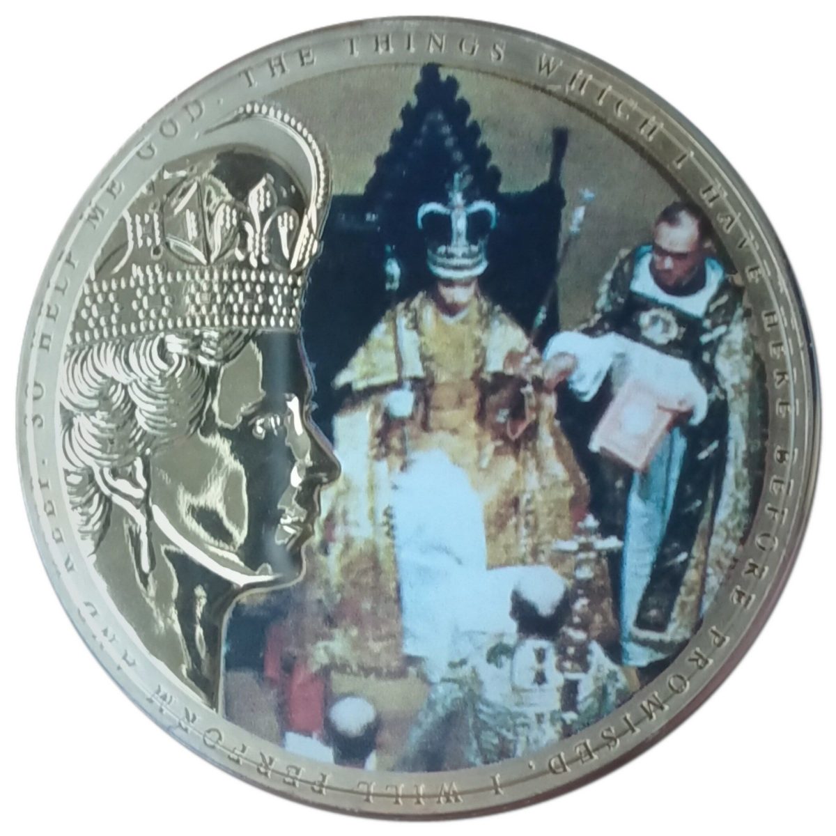 Guernsey 50 Pence - Elizabeth II Coronation - The St Edwards Crown