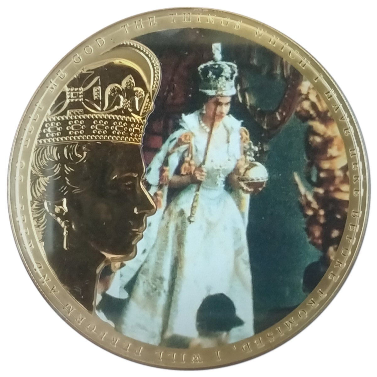 Guernsey 50 Pence - Elizabeth II Coronation - The Orb and Sceptre