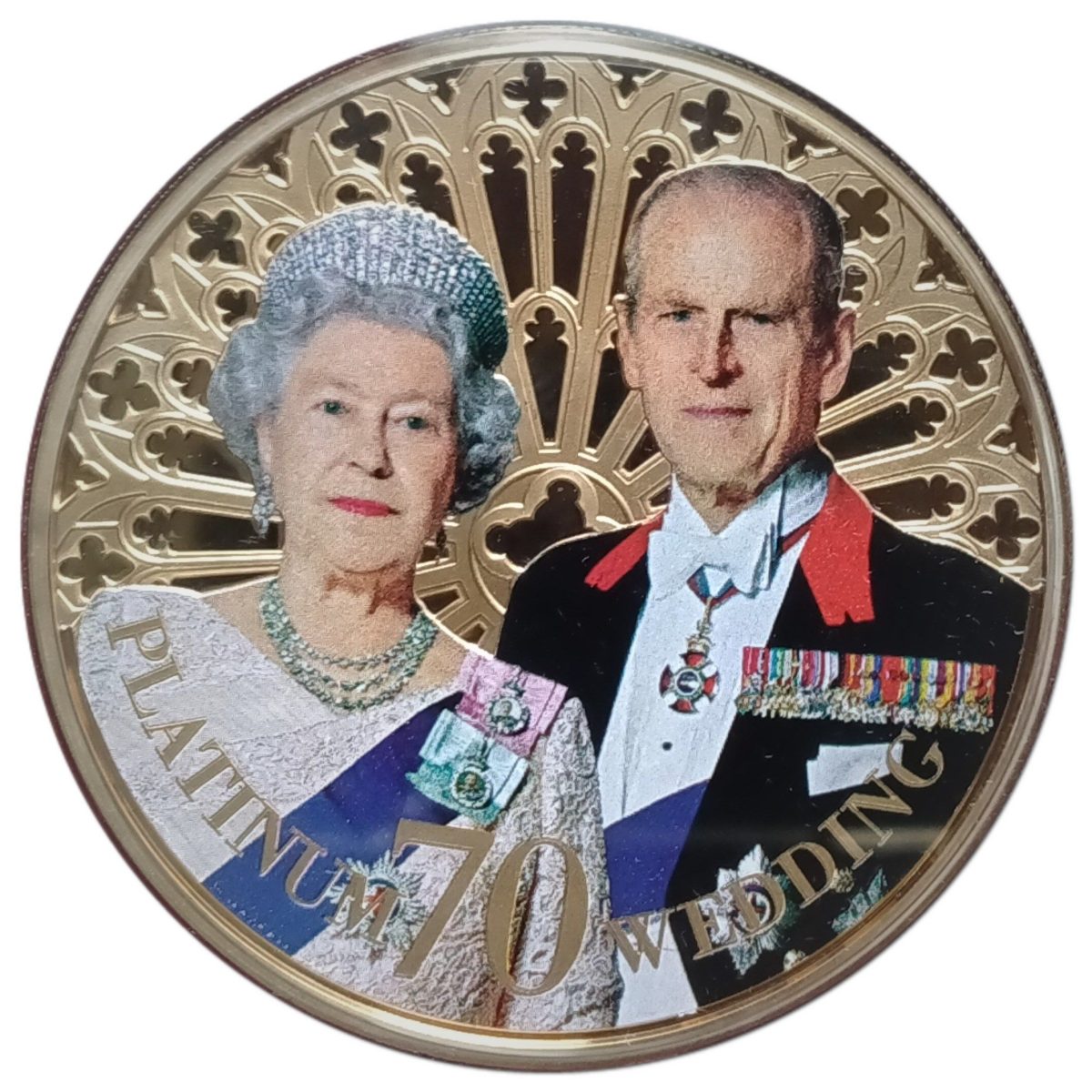 Guernsey 50 Pence - Elizabeth II Platinum Wedding - Golden Jubilee Portrait 2002 reverse