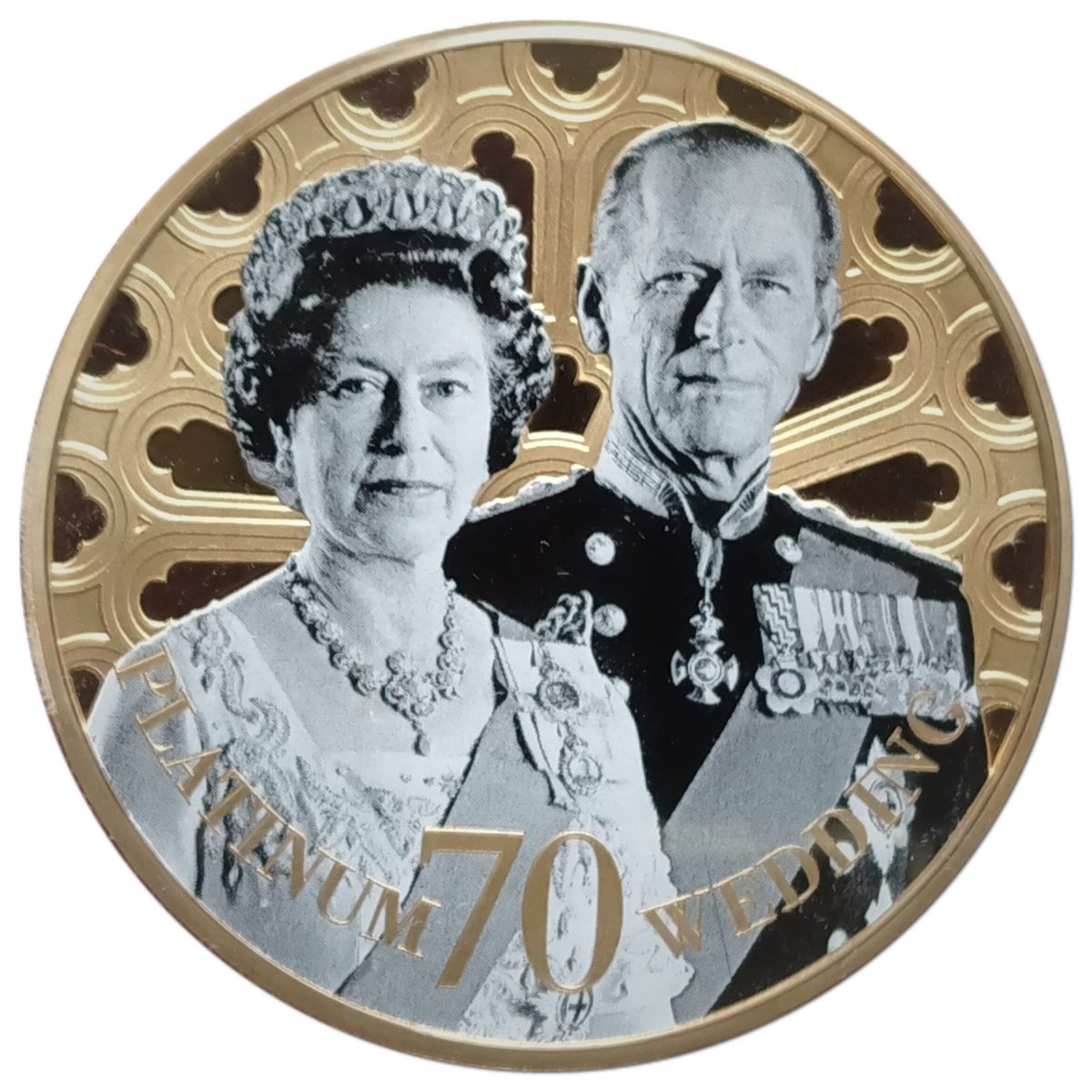 Jersey 50 Pence - Elizabeth II Platinum Wedding
