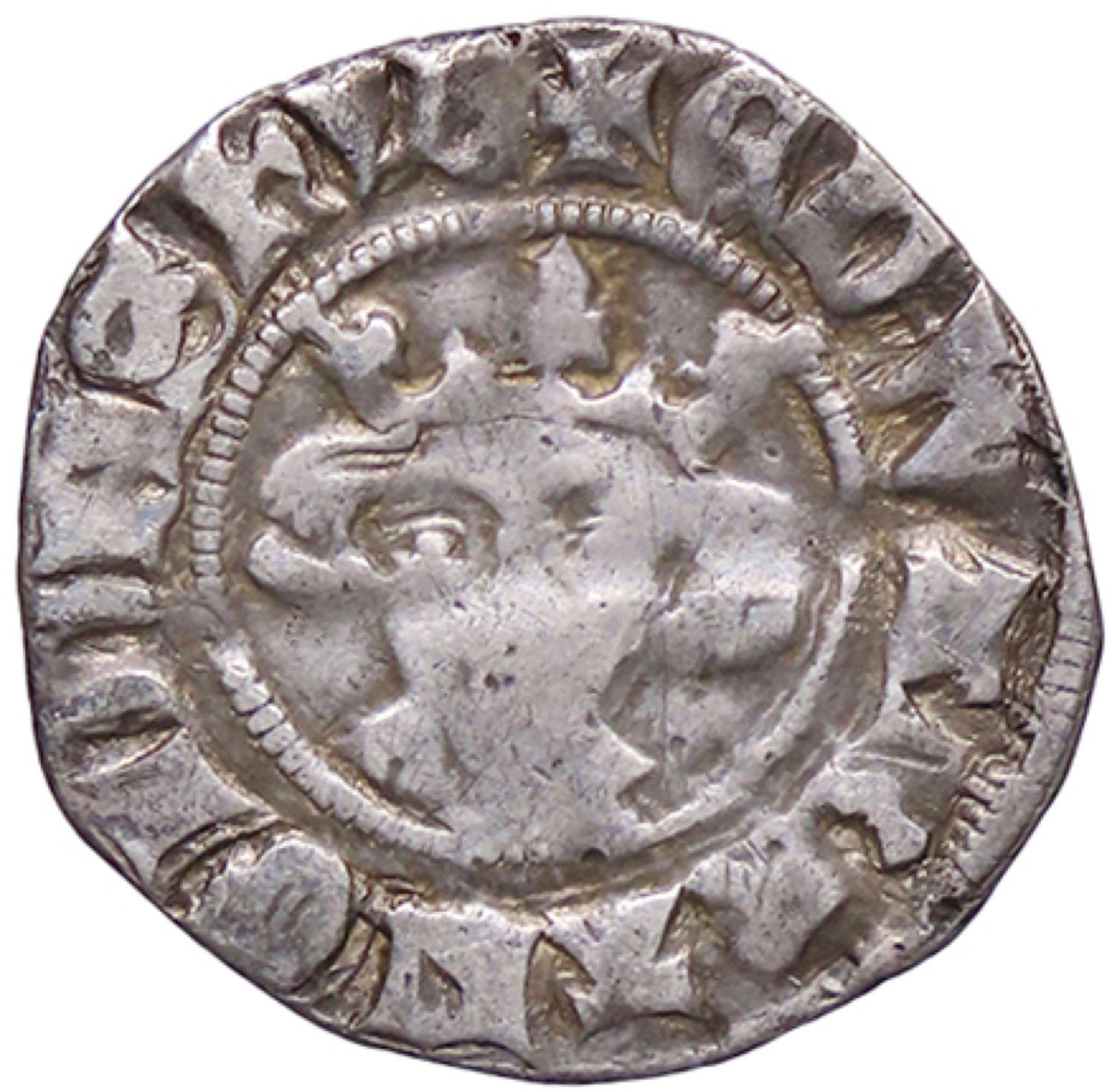 1 Penny - Edward III 3rd coinage; Canterbury mint, class 2 obverse