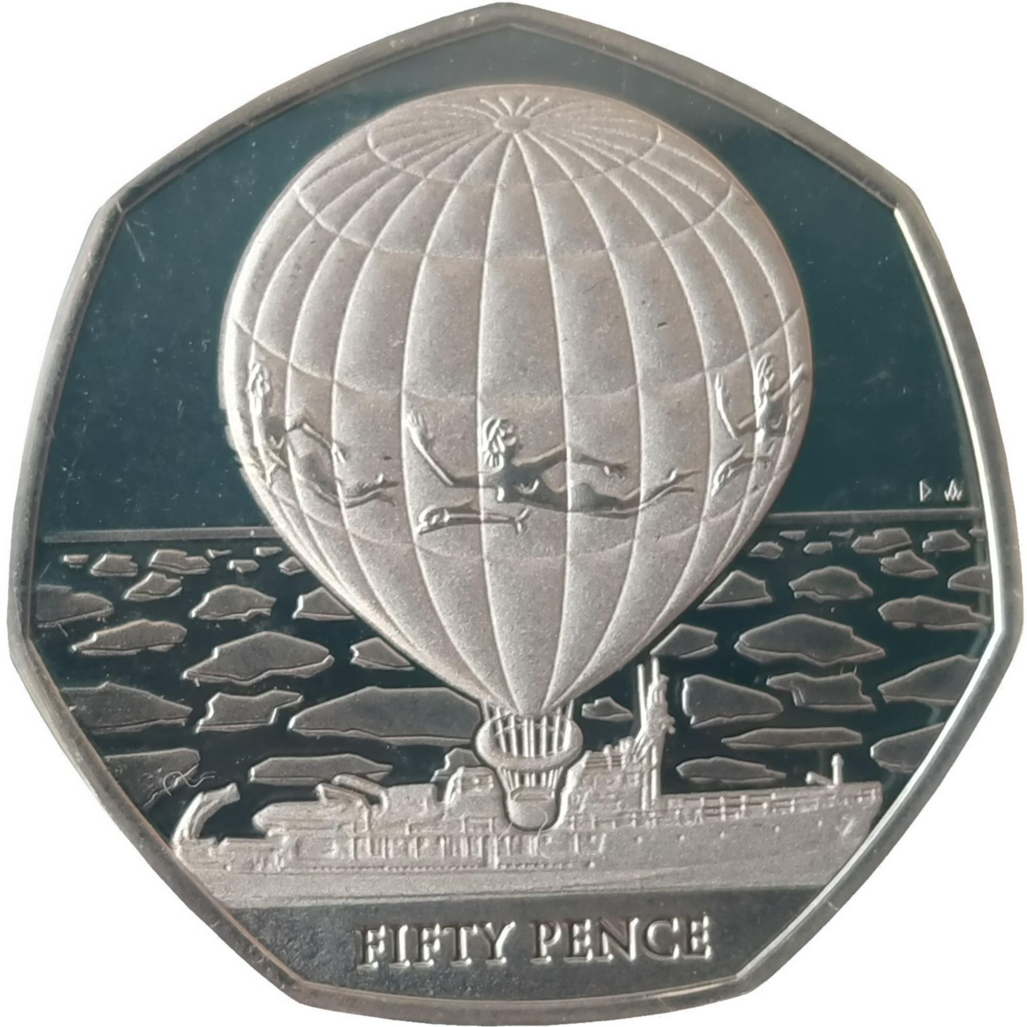 British Antarctic Territory 50 Pence - Elizabeth II Jacques-Yves Cousteau