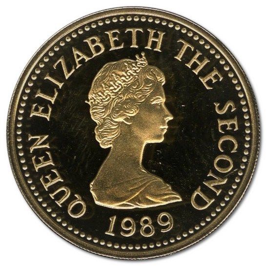 Jersey 1 Pound - Elizabeth II St. Mary; Gold Proof obverse