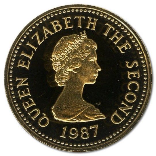Jersey 1 Pound - Elizabeth II St. Ouen; Gold Proof obverse