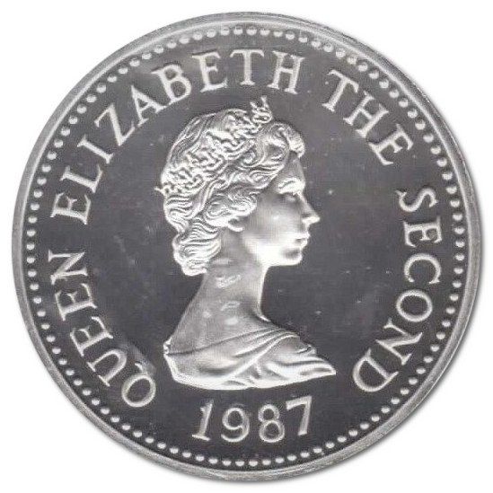 Jersey 1 Pound - Elizabeth II St. Ouen; Silver Proof obverse